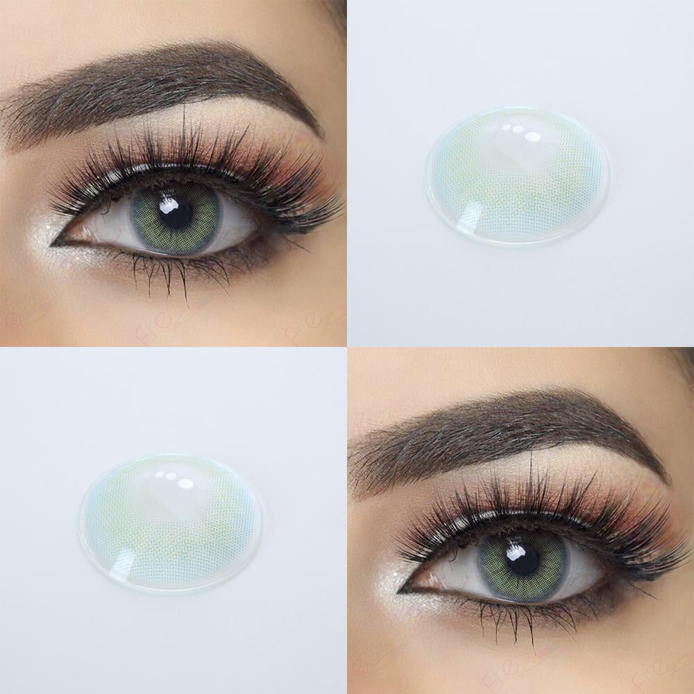 FRESHGO HIDROCOR TOPAZ (BLUE) COSMETIC COLORED CONTACT LENSES FREE SHIPPING - EyeQ Boutique