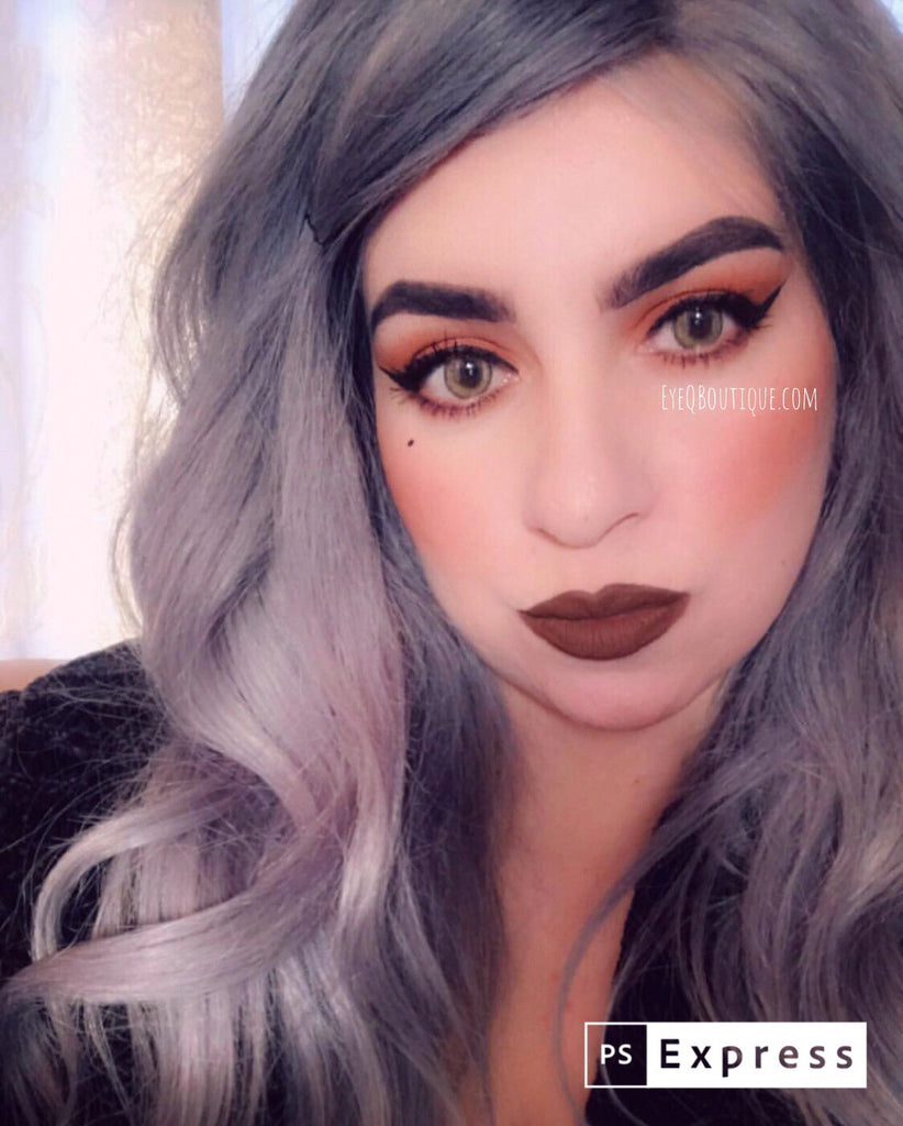 FRESHGO PRO KHAKI (HAZEL BROWN) COSMETIC COLORED CONTACT LENSES FREE SHIPPING - EyeQ Boutique
