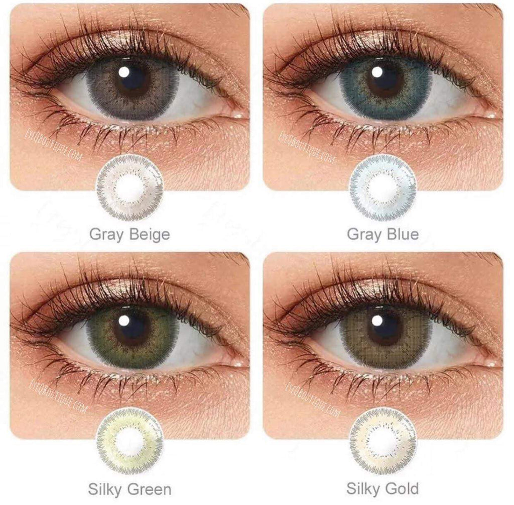 FRESHGO SILKY GOLD COSMETIC COLORED CONTACT LENSES FREE SHIPPING - EyeQ Boutique