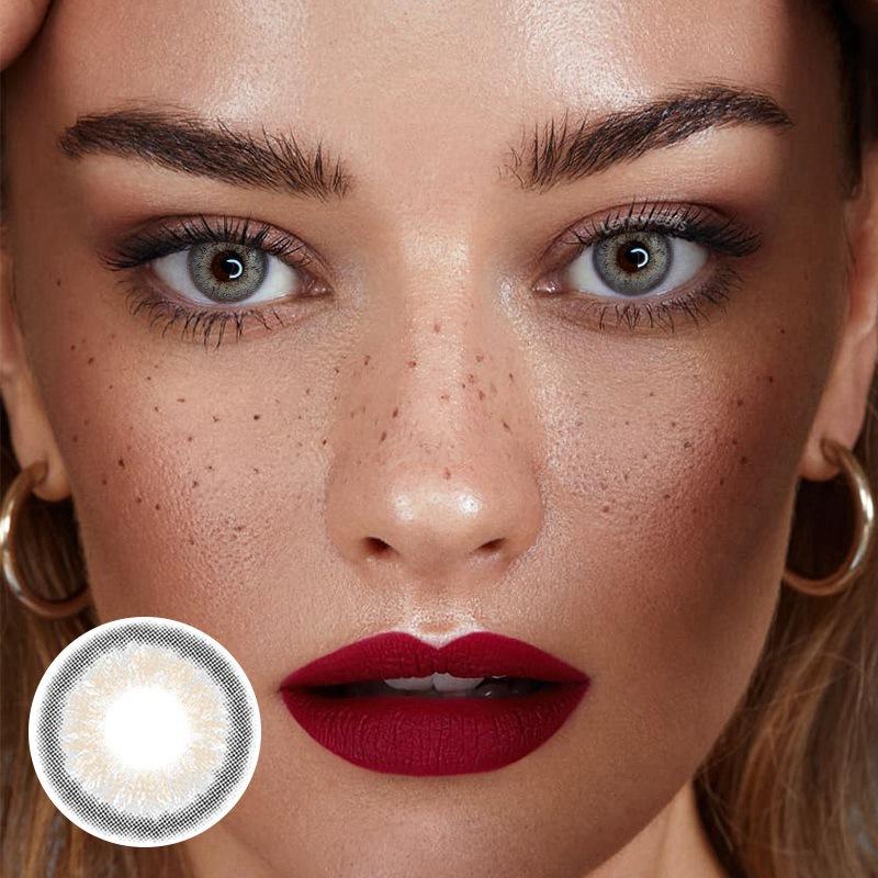 FRESHLADY ROME GREY (GRAY) COLORED CONTACT LENSES COSMETIC FREE SHIPPING - EyeQ Boutique